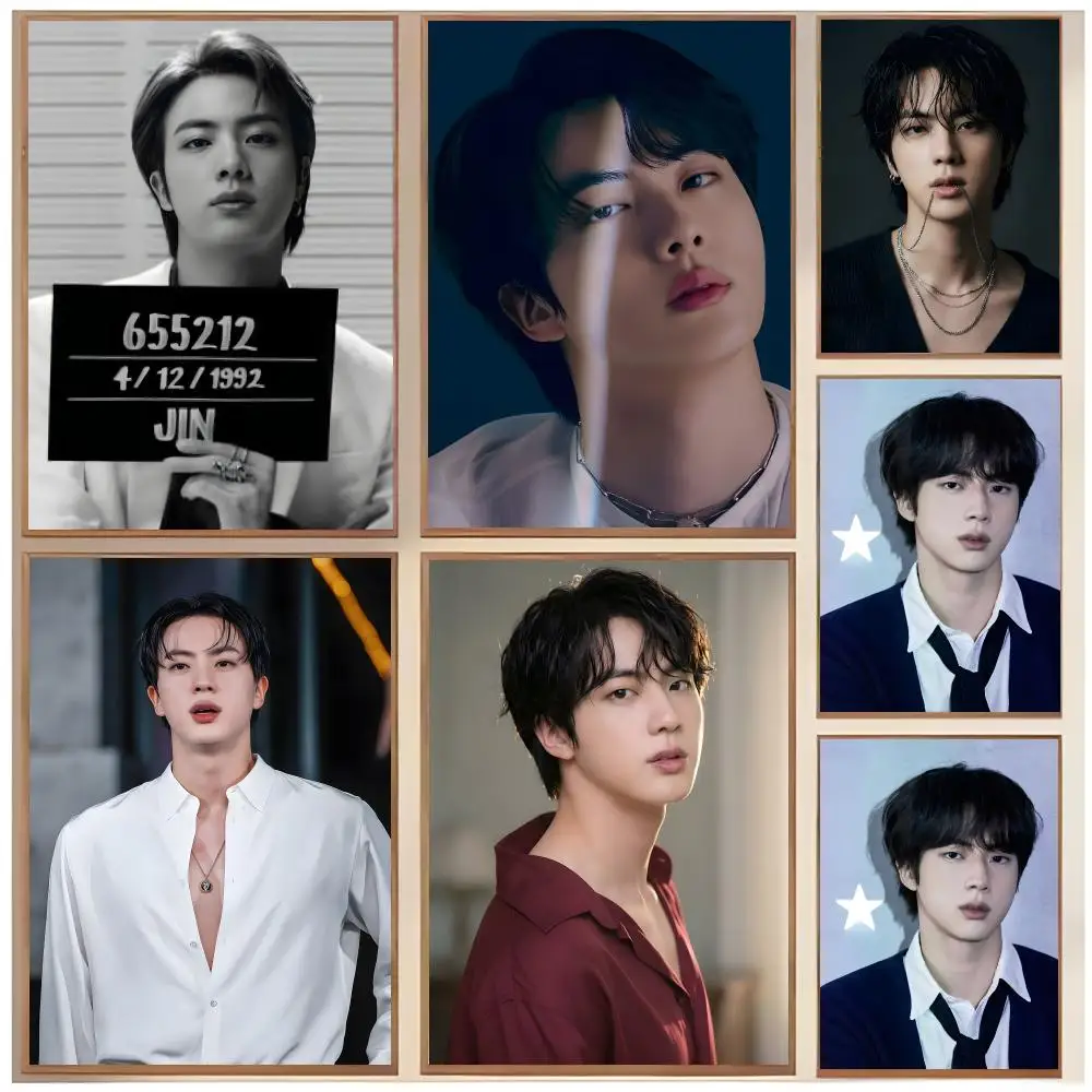 Kpop Idol Singer-Performer K-Kim Seokjin Poster  Classic Home Interior Design & Modern Wall Decor Art Collection