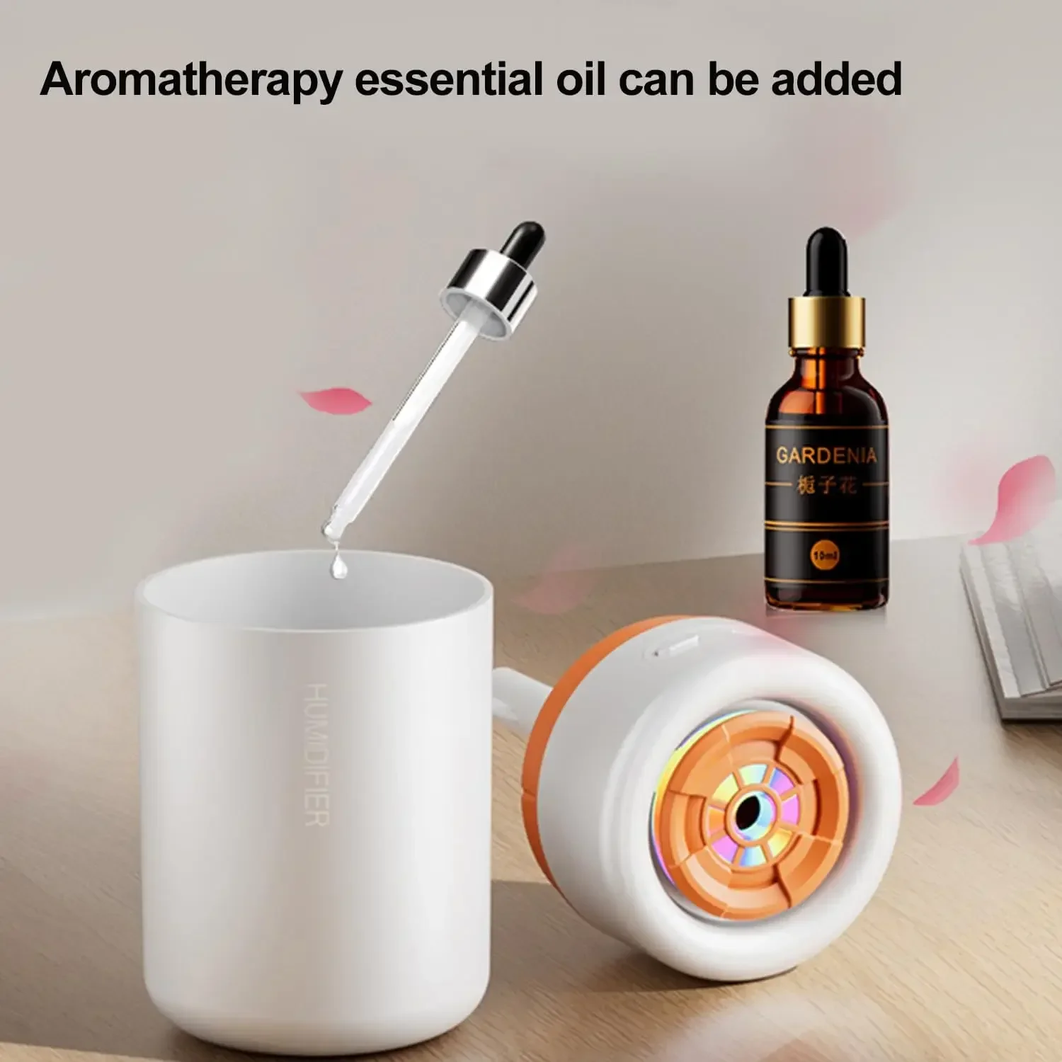 200ML Mini Air Humidifier USB Aroma Essential Oil Diffuser Purifier Aromatherapy Mist Maker Color Lights For Car Home Bedroom