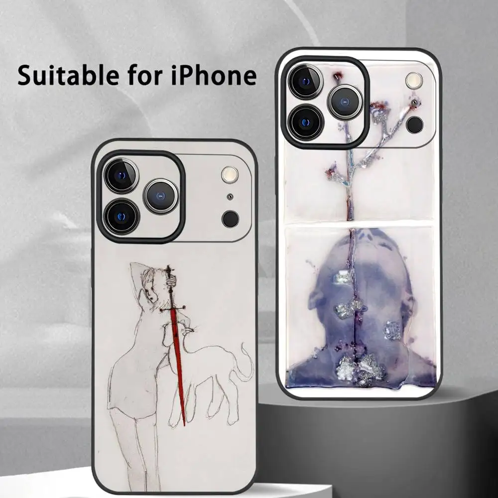 

Ins Random Red Arrow Cartoon Phone Case For IPhone 17 16 15 14 13 12 11 Pro Max Plus Mini Black Frosted Soft Shell Funda