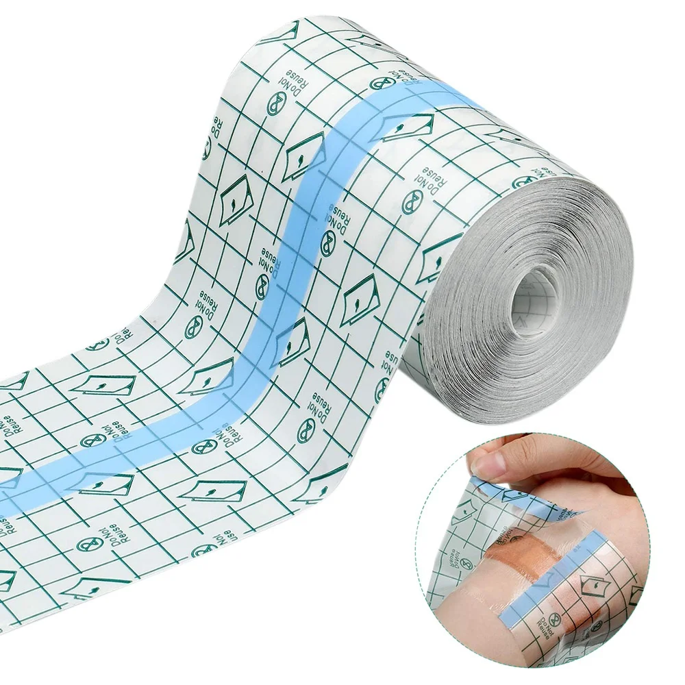 Parche impermeable para ducha, vendaje adhesivo elástico transparente para tatuajes, natación, ducha (4 pulgadas x 10 yardas) JAS