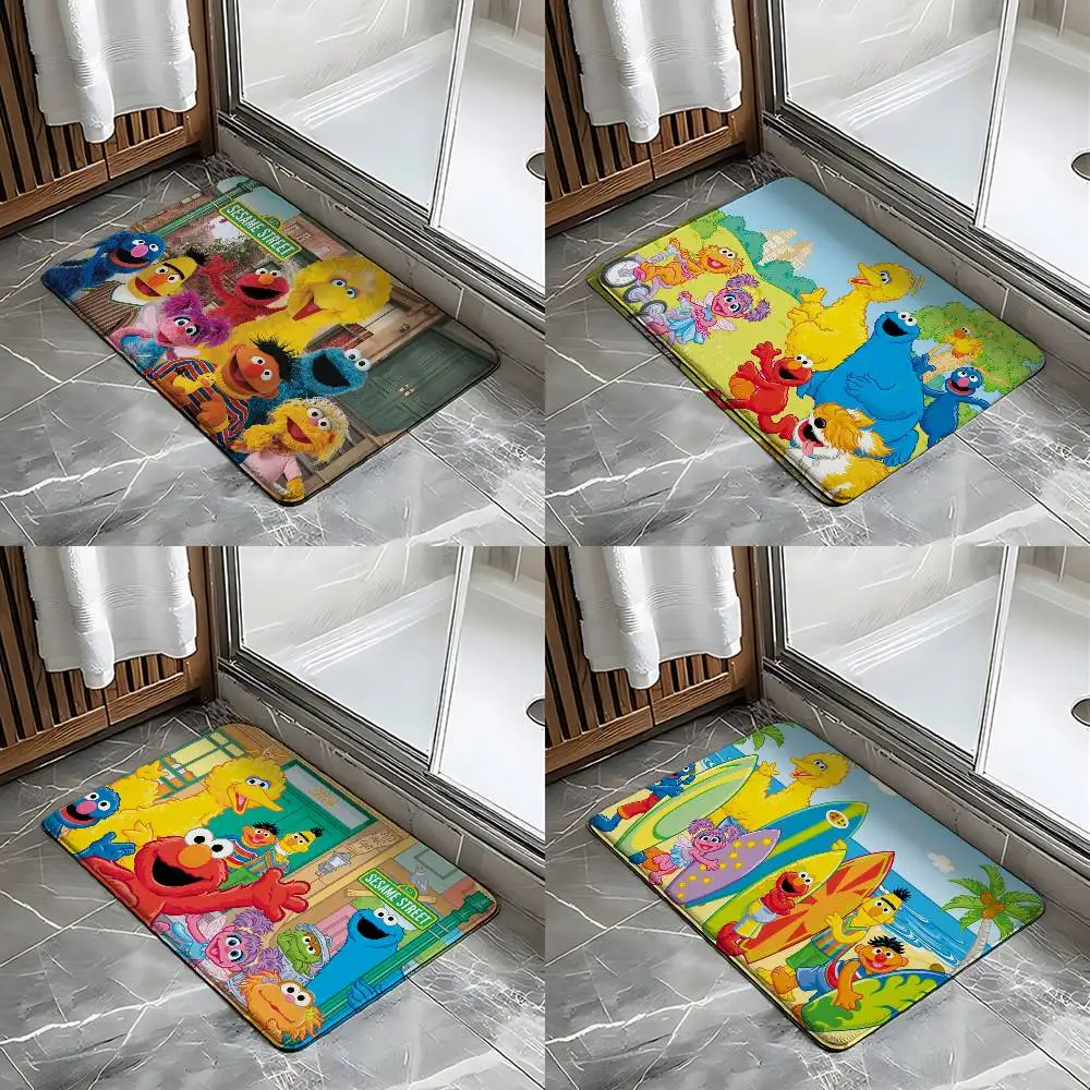 Cookies-ELMO-sésame – tapis de rue antidérapant pour salle de bain, décoration de la maison, pour porte d'entrée, résistant aux rayures