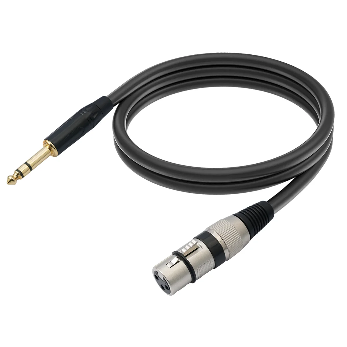 TRS 1/4 Inch to XLR 3Pin Cable Balanced XLR to Jack 6.35mm TRS Signal Interconnect Cord Microphone Audio Cable