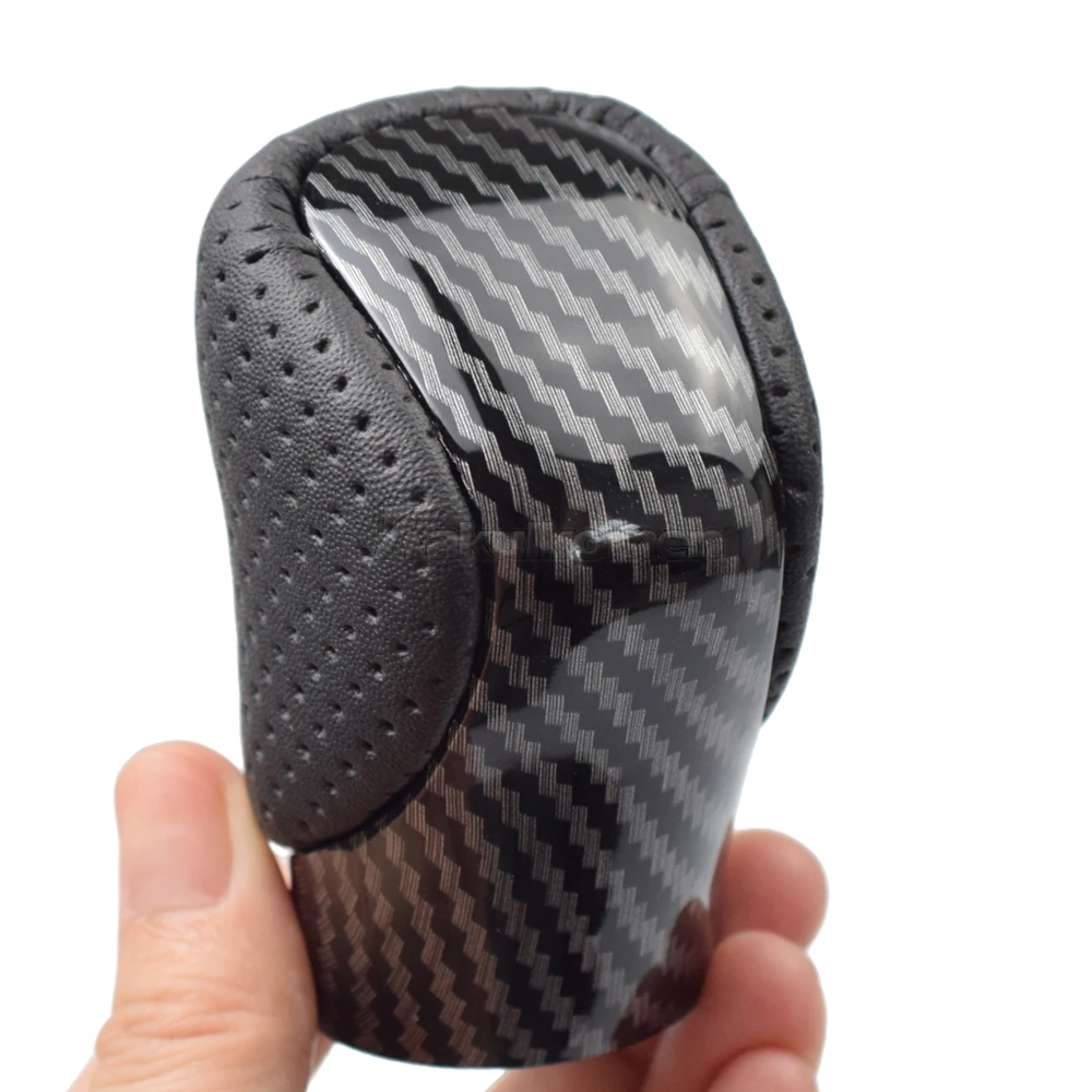 AT Leather Gear Shift Knob For Lexus ES350 GS300 GS350 GX460 NX300 IS250 IS350 RX350 RC300 RC350 POMO Arm Ball Shifter Stick Pen