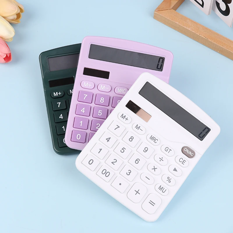 1PC Solar Scientific Calculator Large Display Office Cute Calculator Desktop Financial Office Computer Calculators