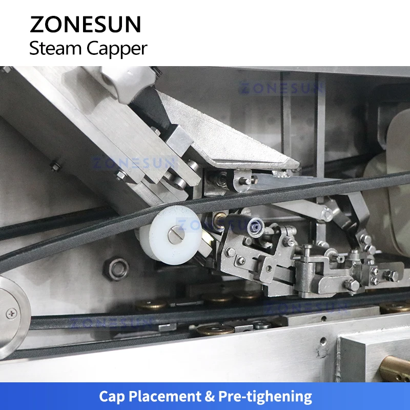 Zonesun, вакуумный упаковщик банок, машина для укупорки паром, устройство для герметизации стеклянных банок с пароваркой
