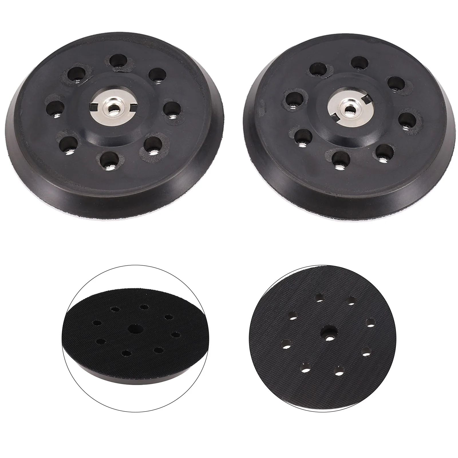 

Tool Parts Sanding Pad Replace Replacement Polishing Disc 5 Inch/125mm Plastic+PU For Metabo SXE 325 Intec 425