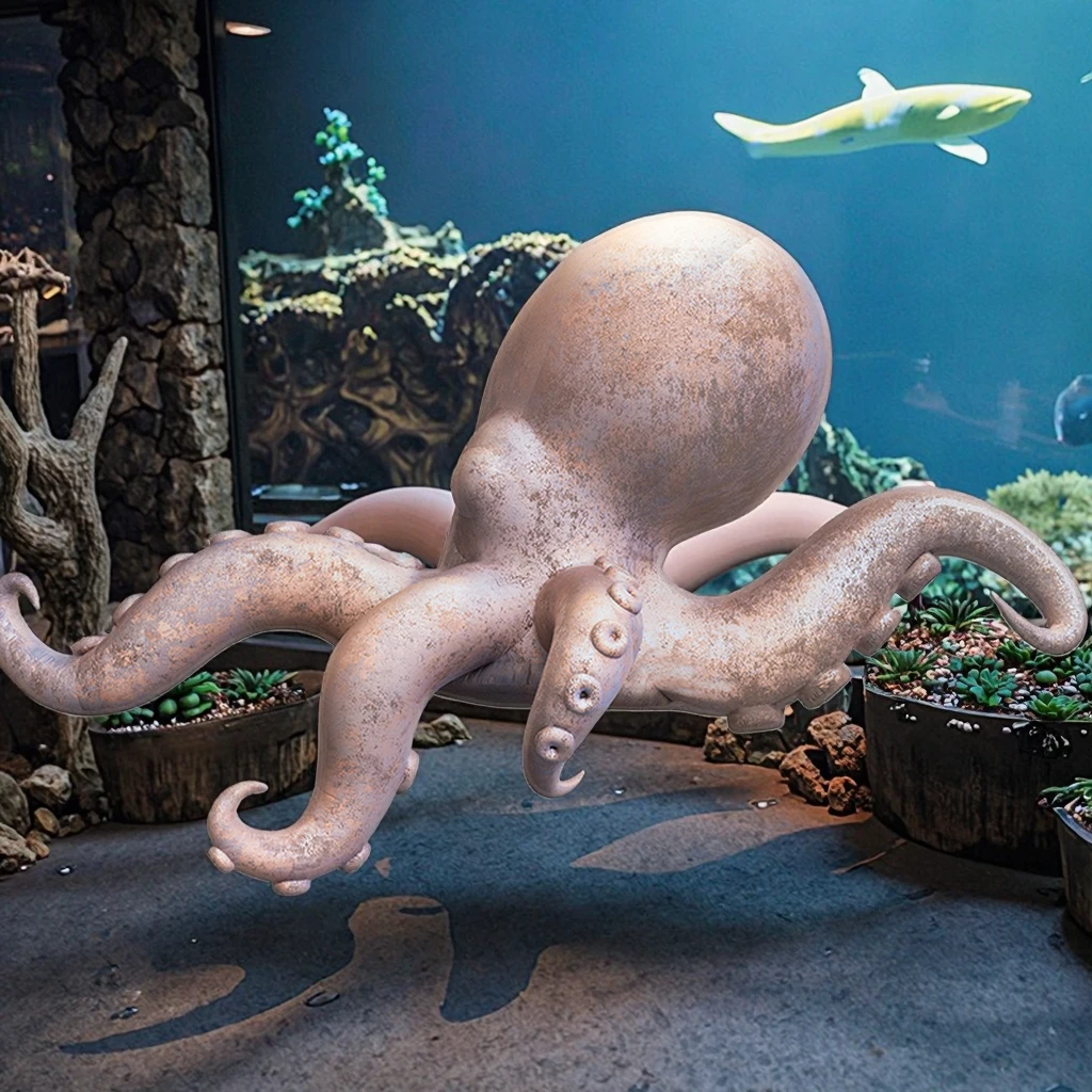 360 Inflatable Giant 5m  Octopus Inflatable Advertising Model Cartoon Inflatable Animal For Outdoor Halloween Event
