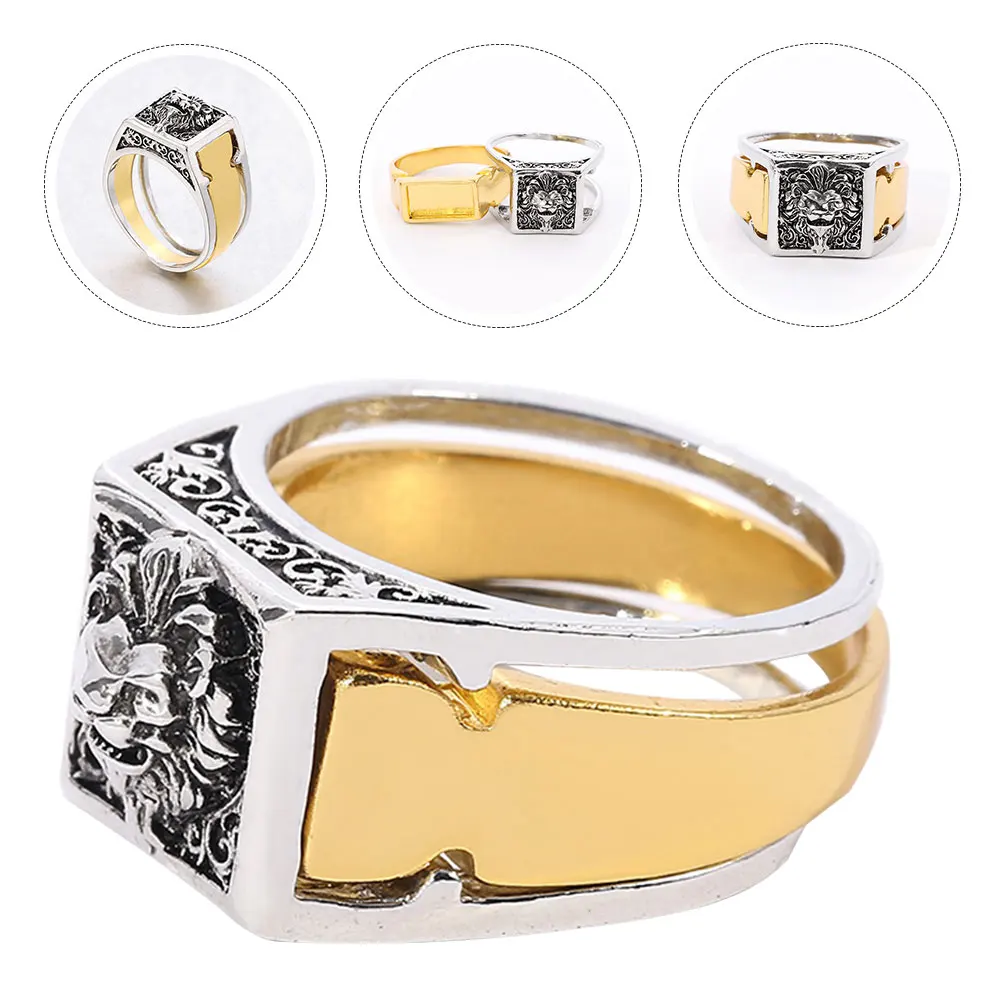 

Alloy Women Punk Vintage Gothic Secret Compartment Memorial Jewelry Cinerary Casket Detachable Costume Party Accessory