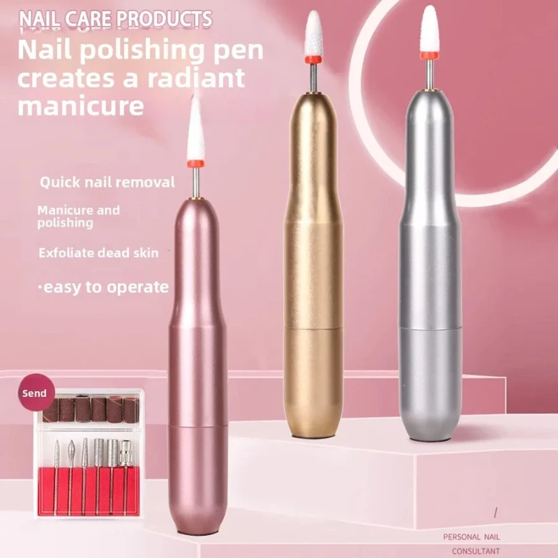 Professioneller multifunktionaler elektrischer Hand-Nagelbohrer mit 20.000 U/min, tragbares, wiederaufladbares Nagelentfernungswerkzeug für Salon-Maniküre-Set