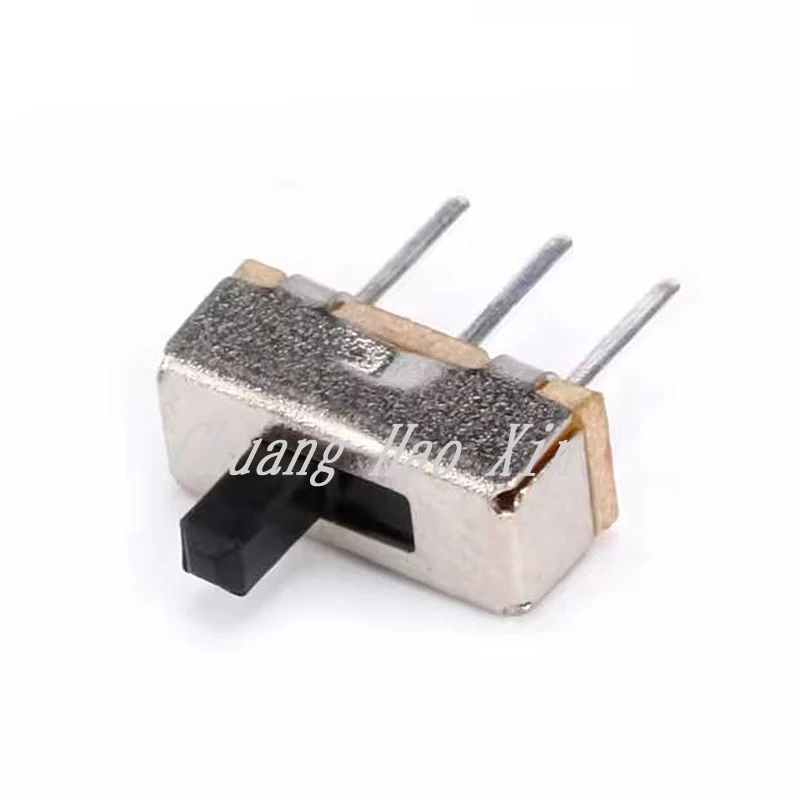100PCS Interruptor on-off mini Slide Switch SS12D00 SS12D00G3 3pin 1P2T 2 Position High quality toggle switch Handle length:3MM