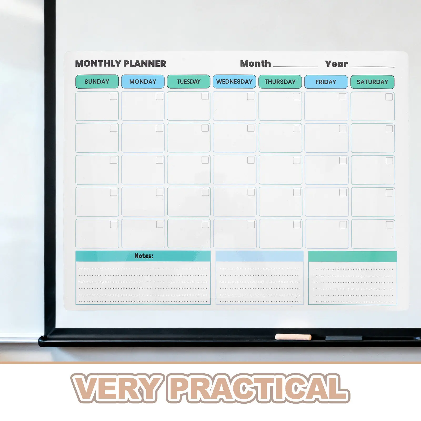 2 pcs Whiteboard Office Dry Erase Halloween Christmas New Year Dry Erase Wall Planner Dry Erase Wall Calendar Reusable
