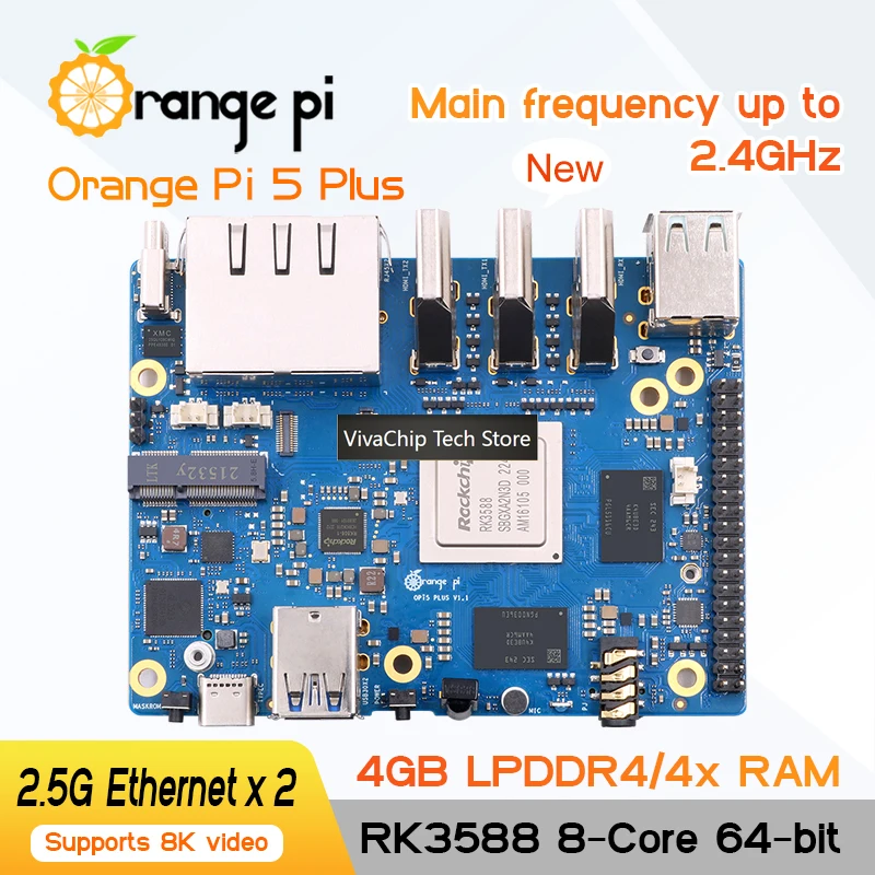 VivaCTOrange Pi 5 Plus 4GB LPD - Rk3588 Mini Pc Board 리뷰 및 가격