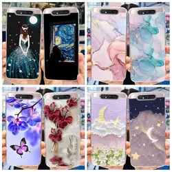 Case For Samsung Galaxy A80 Cover GalaxyA80 A 80 SM-A805F A805 A805F A90 4G Transparent Cases Fashion Marble Soft TPU Back Cover