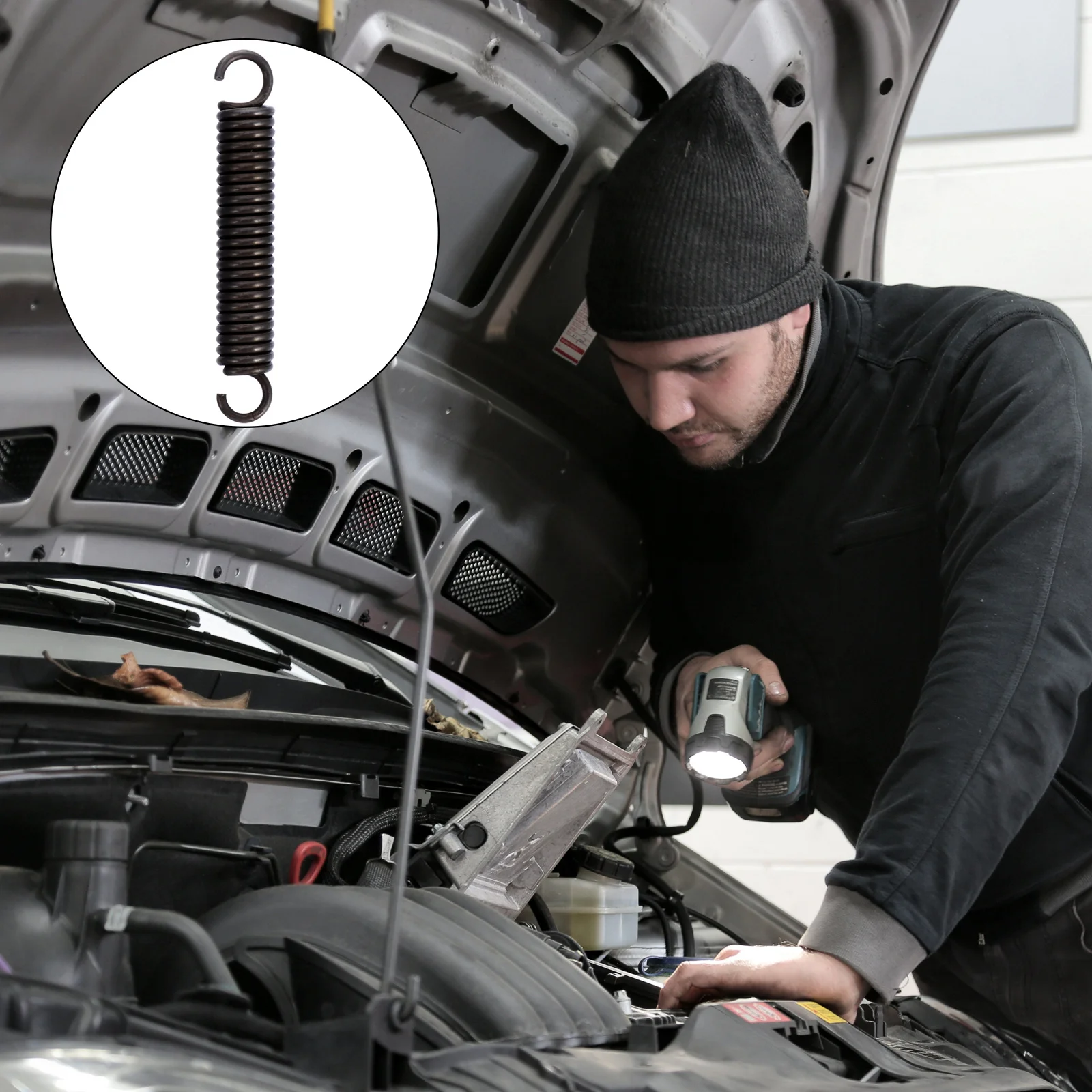 

10 Pcs Stainless Springs Tension Compressed Extended Home Hardwares Accessories Dual Hook