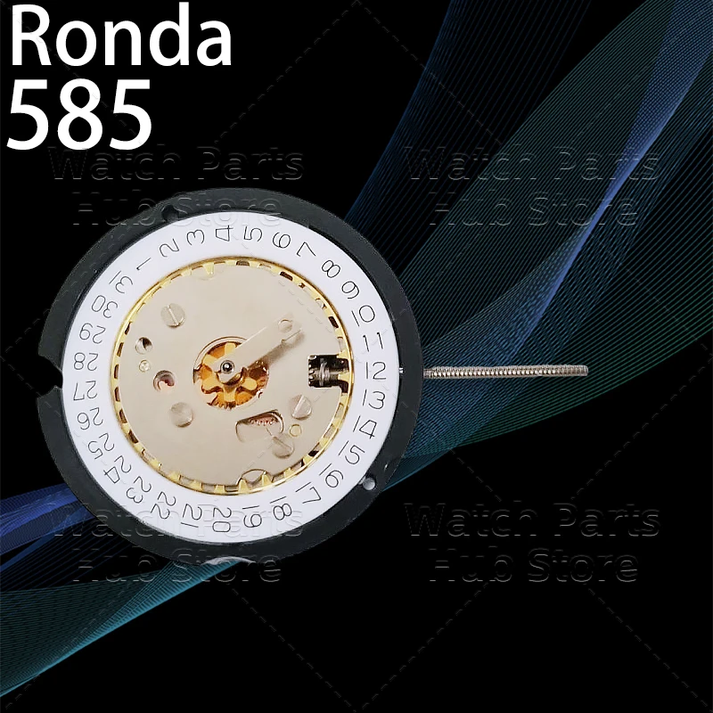 حركة كوارتز روندا 585 قطر 20 ملم 3 عقارب تاريخ رقم. 362 حركة ساعة البطارية ملحق سويسري لاستبدال الإصلاح