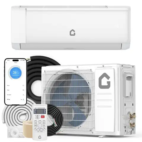 24,000 BTU Mini Split Air Conditioner and Heat Pump, 21 SEER2 Ultra Quiet 208-230V Ductless AC with WiFi & Alexa, Custom