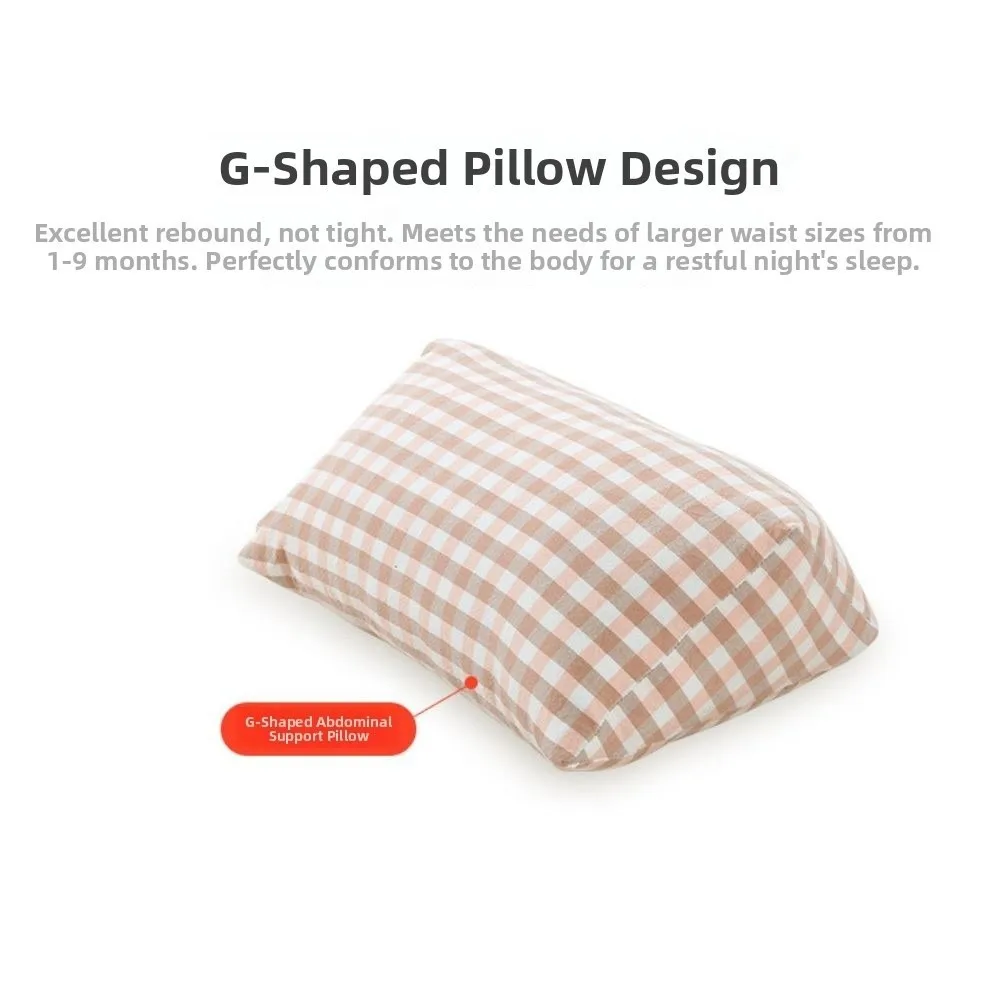 หมอนรองครรภ์รูปตัว G รองรับหน้าท้องและเอว หมอนสำหรับนอนตะแคงอเนกประสงค์ ผลิตจากผ้าฝ้ายกำมะหยี่นุ่ม หมอนรองหลัง