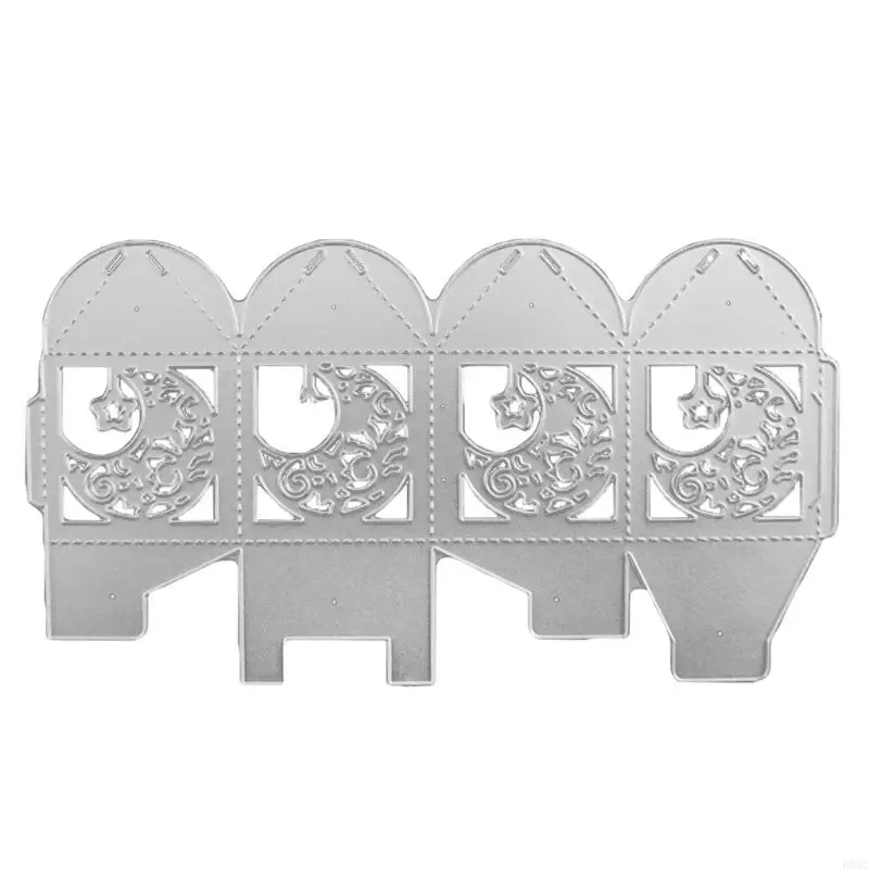 

H0XC Star Moon Box Metal Cutting Dies Stencil Scrapbooking DIY Album Stamp Paper Card Embossing Decoration