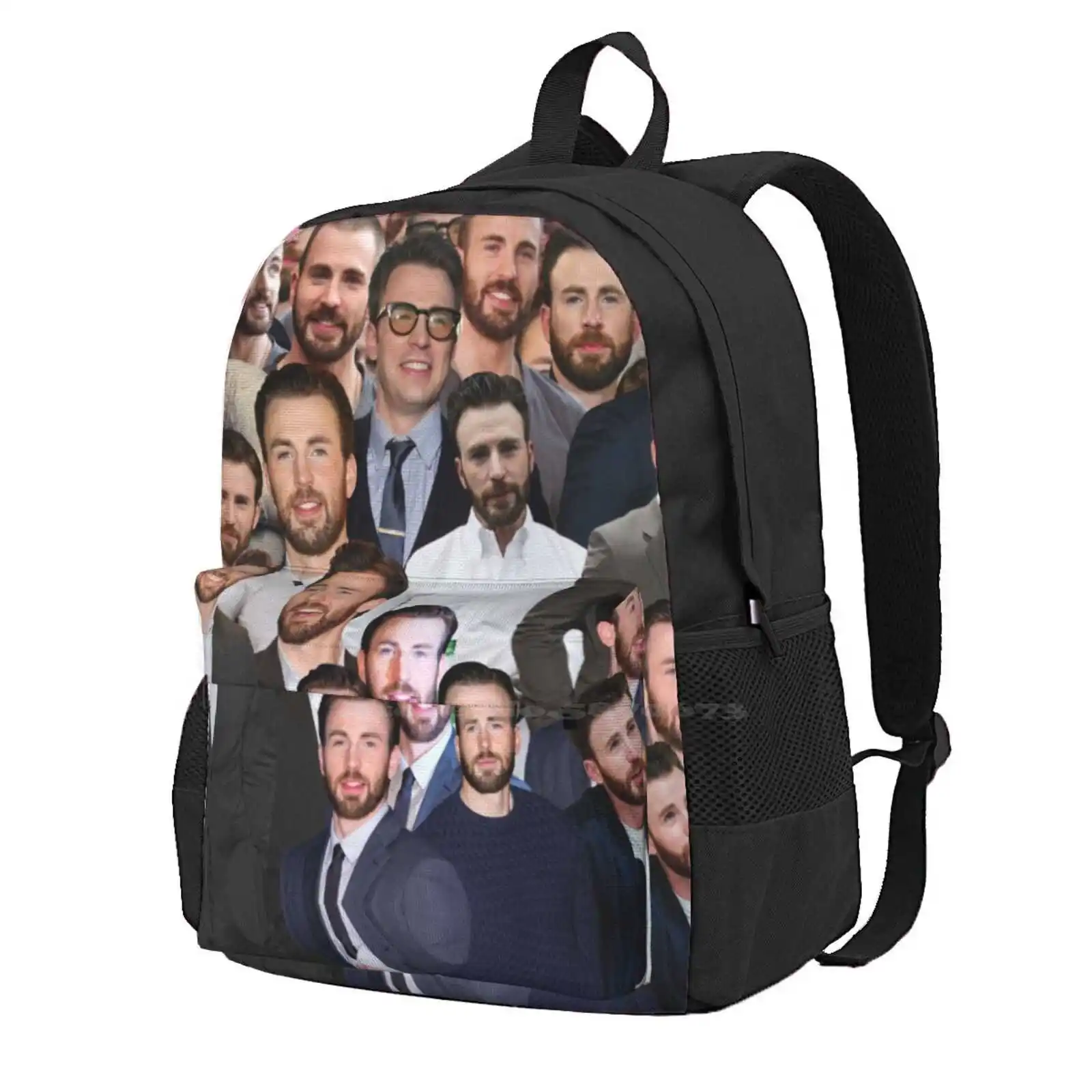 

Chris Photo Collage Bag Backpack For Men Women Girls Teenage Chris Photo Collage