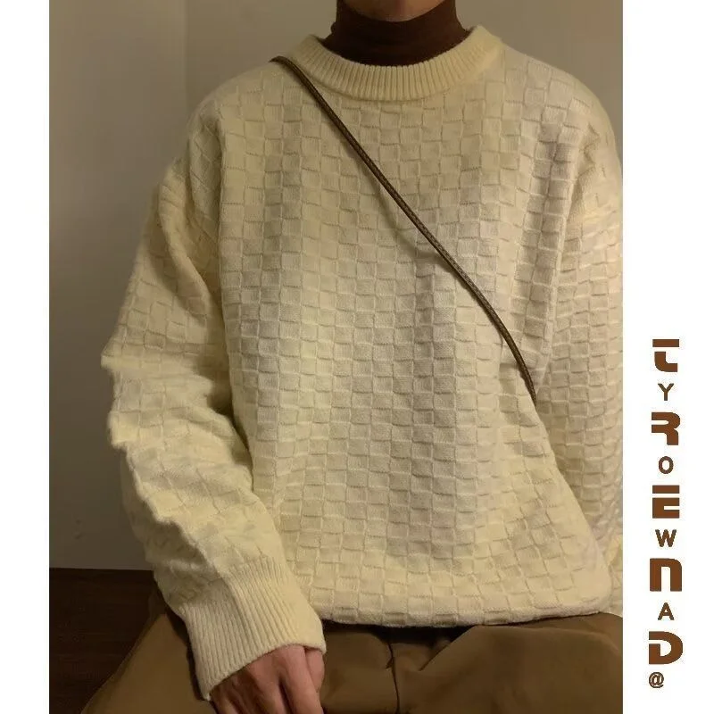 

Slim Fit round Ne Knitted Sweater for Men Trendy Brand Sli Base Layer irt Autumn Winter New Arrival Youthful Energy S...