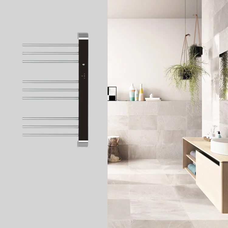 Modern bathroom stainless steel heating towel rack  drying   heater   wall mounted