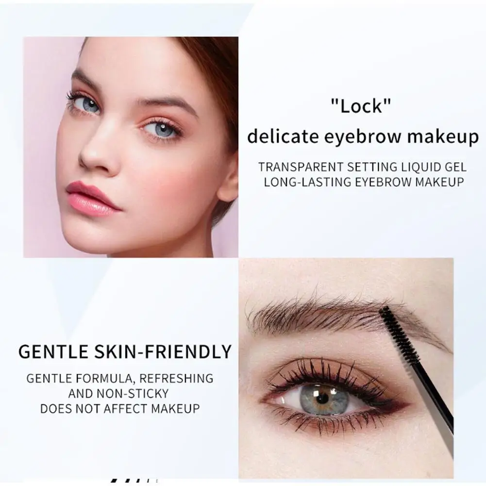 Waterproof Eyebrow Styling Gel Clear Brow Wax Eyebrow Eyebrow Long-Lasting Fix Eye Gel Makeup Natural-Looking Shaping Gel B F3G8