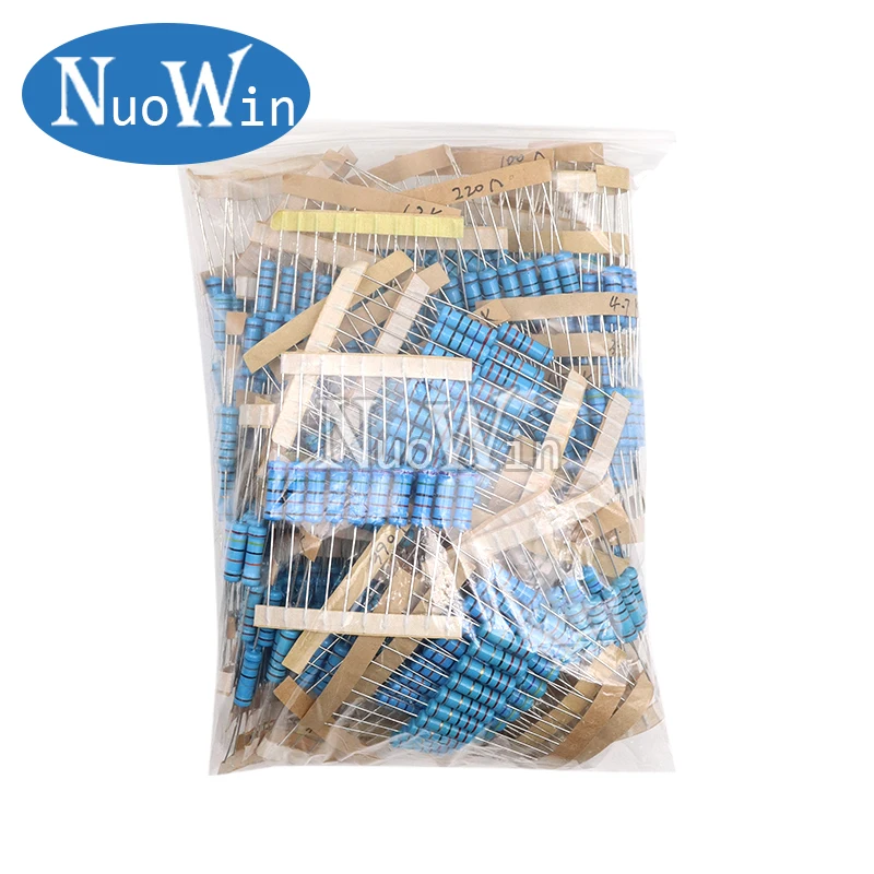 Imagem -02 - Metal Film Resistor Kit Sortimento Grupo 2w 033 Ohm 1m 64 Valores Cada 10 Pcs por Lote