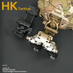 Sotac Tactics L4G24-B L4G24 NVG Helmet Mounting Bracket PVS14 Binocular Bridge NVG Mount J Arm NVG Mount Helmet Bracket Adapter