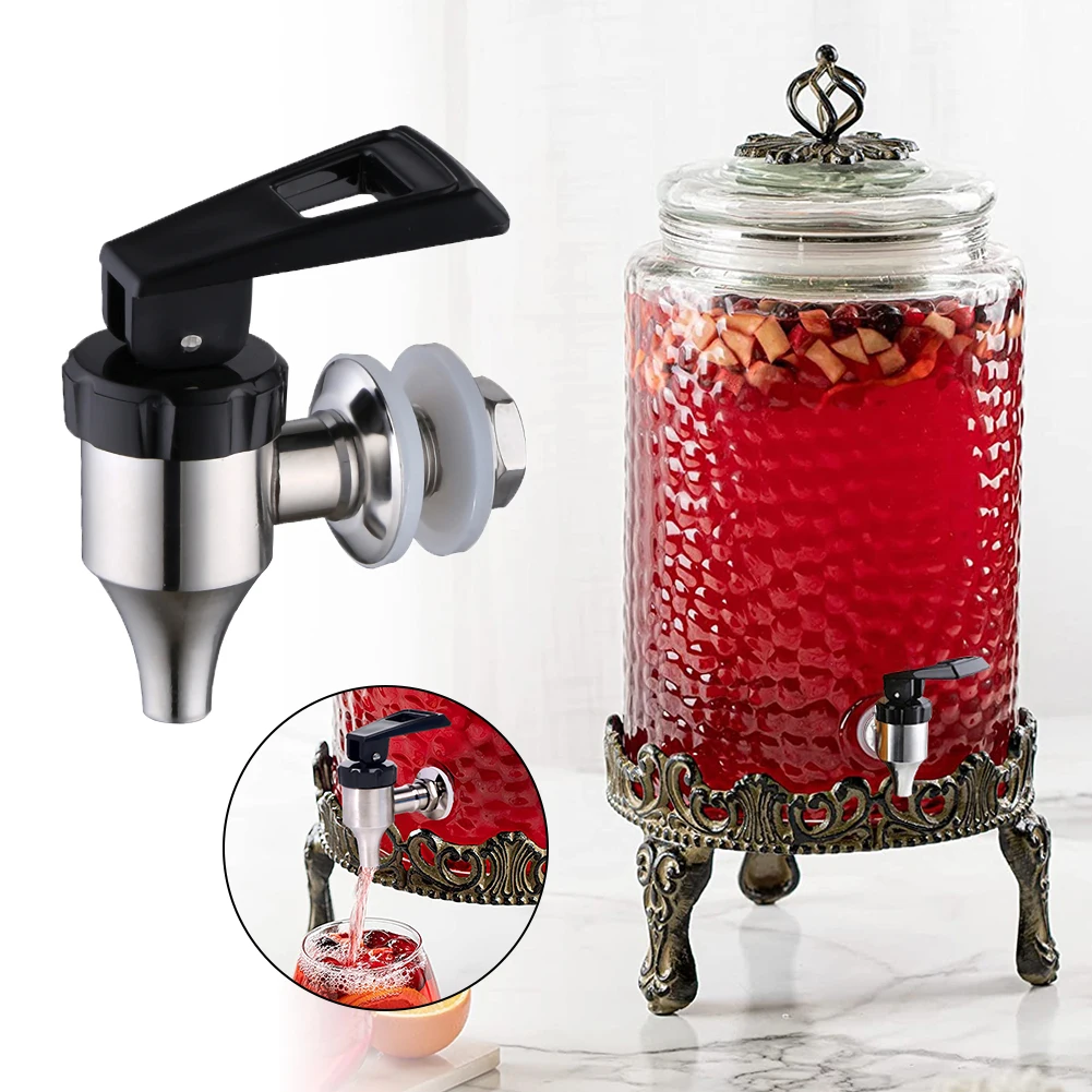 

1PC 304 Stainless Steel Beverage Drink Dispenser Wine Barrel Spigot Water Faucet Tap Wine Bottles Juice Machines Tap