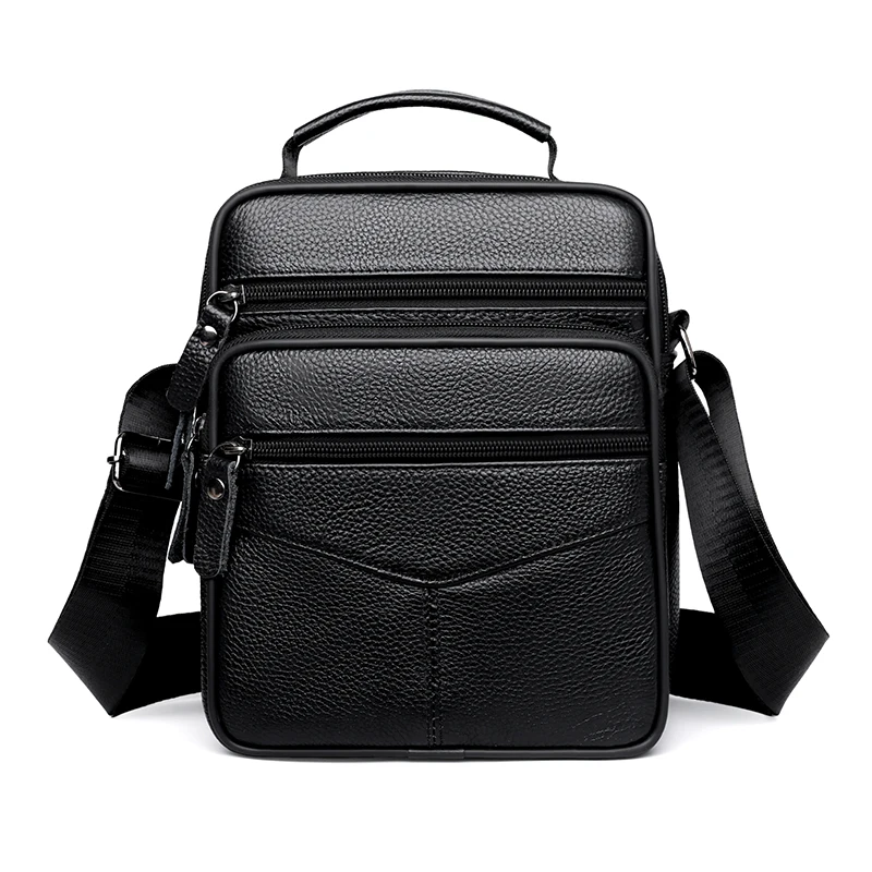 

Men's ultra-fine fiber leather shoulder bag, basic style, suitable for daily commuting - adjustable shoulder strap, - business c