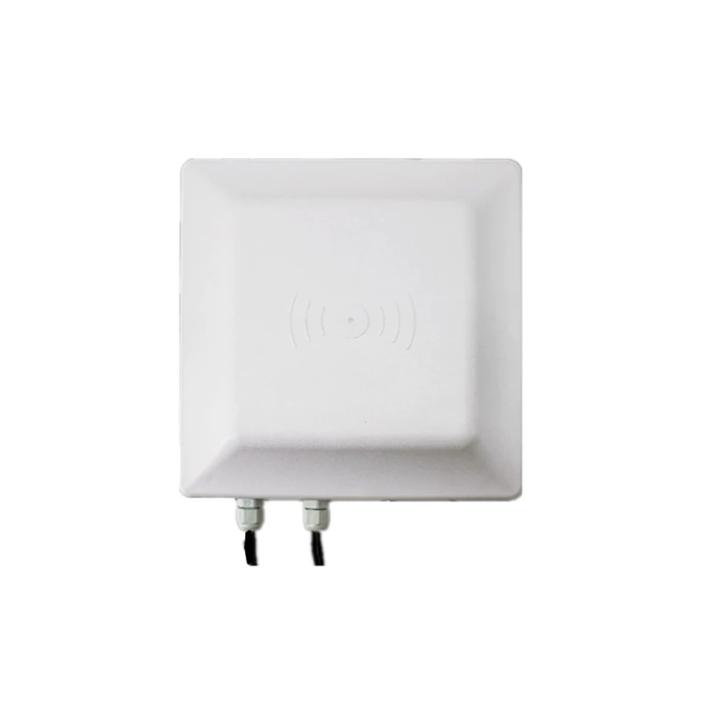 UHF Rfid Reader Long Range Built in 30dbm Circular Antenna RS232/485 WG26/34 for Vehicle Management