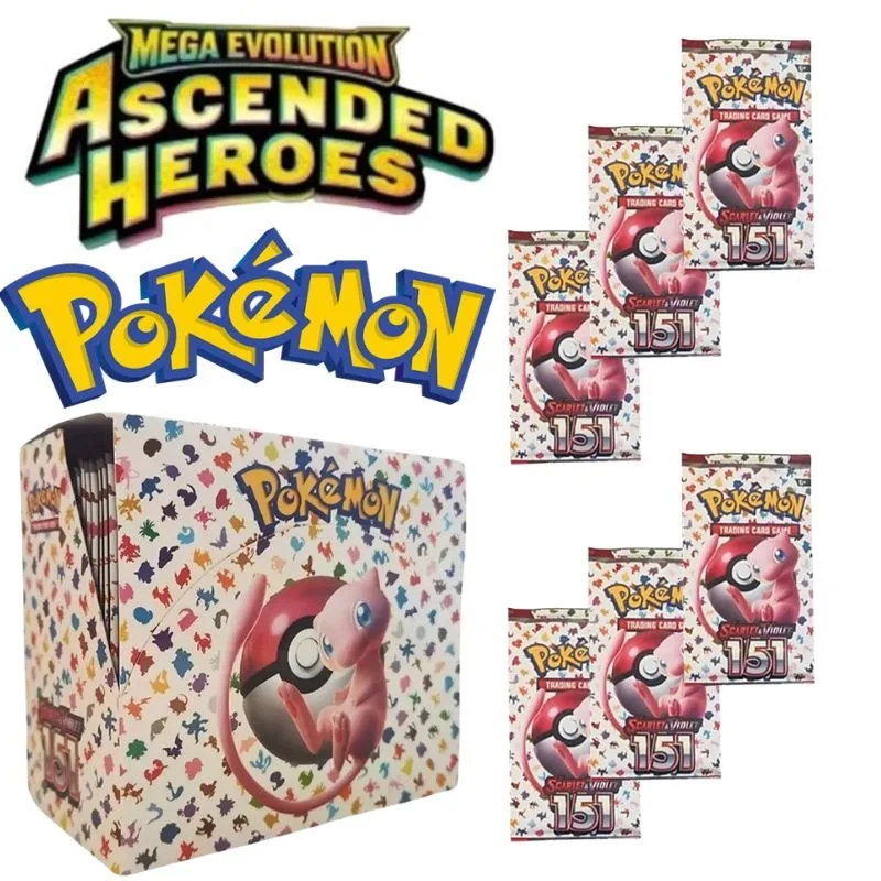 360Pcs TCG Scarlet & Violet 151 Booster Bundle Gift English Edition Trading Cards Anime Collection Card Toy Gift