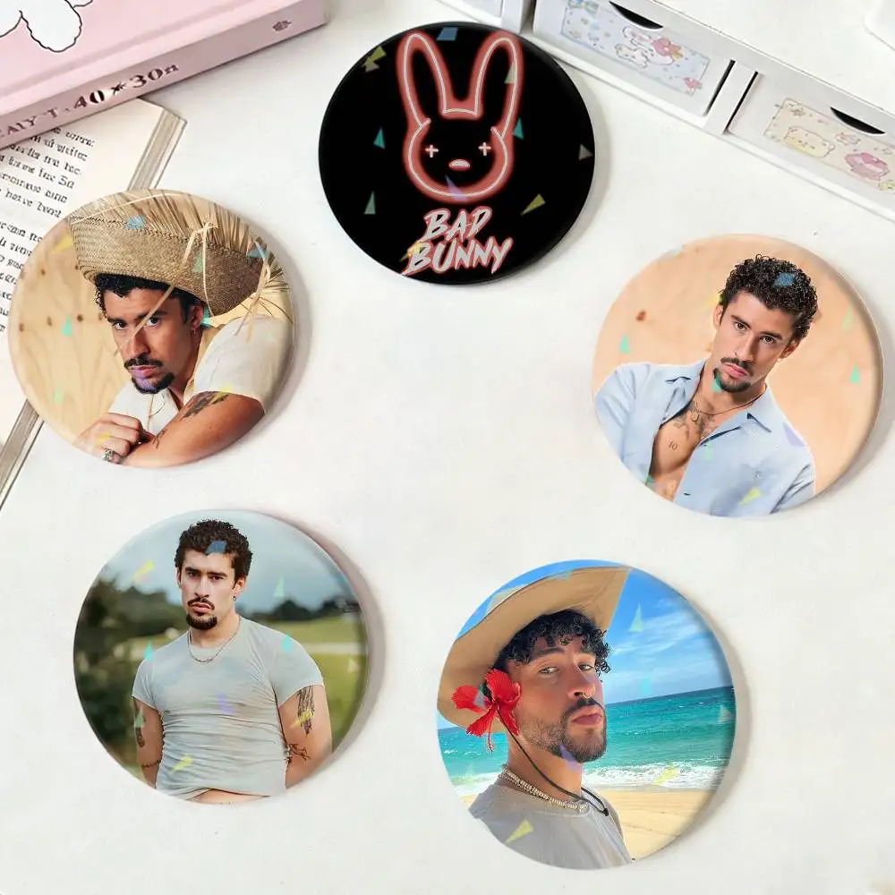 

Bad Bunny Badges Niche Design Brooch for Backpack Lapel Pins Creative Accessories