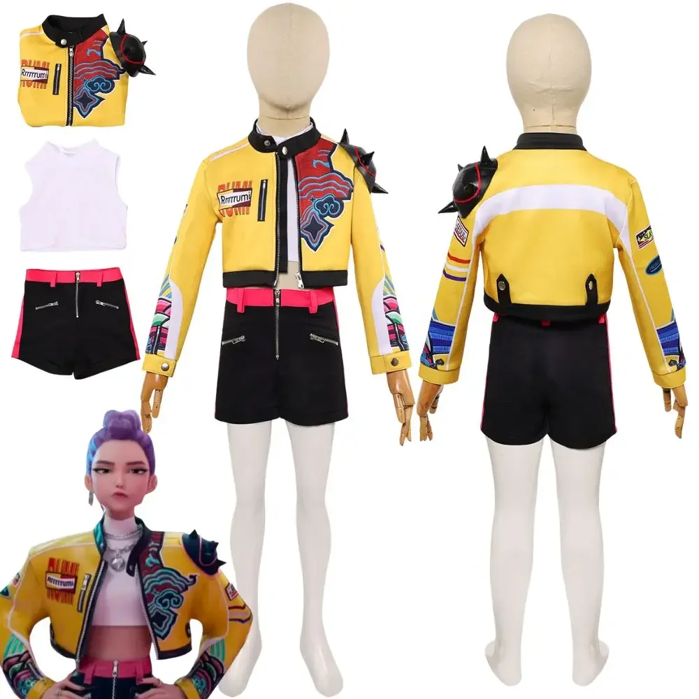 Costume de Cosplay d'halloween Kpop pour enfants, chasseurs de démons Zoey Rumi Mira, déguisement pour filles, vêtements, 2025