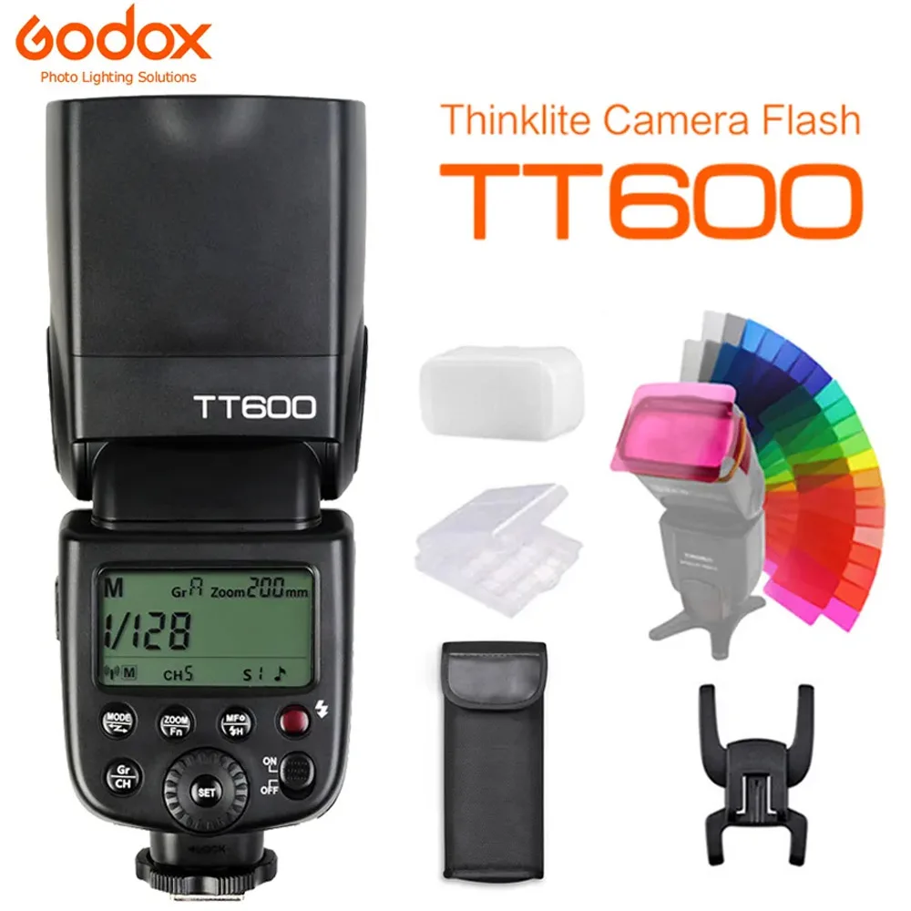 

Godox TT600 2.4G Wireless GN60 Master/Slave Flash With Built-in Trigger System Compatible For Canon Nikon Sony Pentax Fujifilm