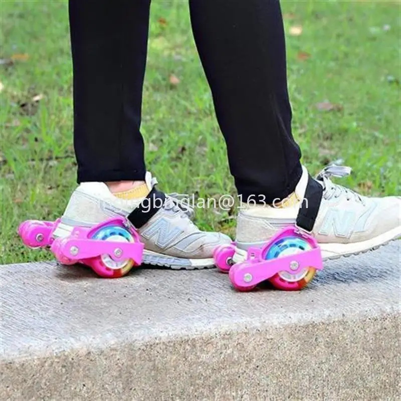 Manufacturer-supplied transportation tools Adult work mini portable with auxiliary wheels PU roller skates four wheels