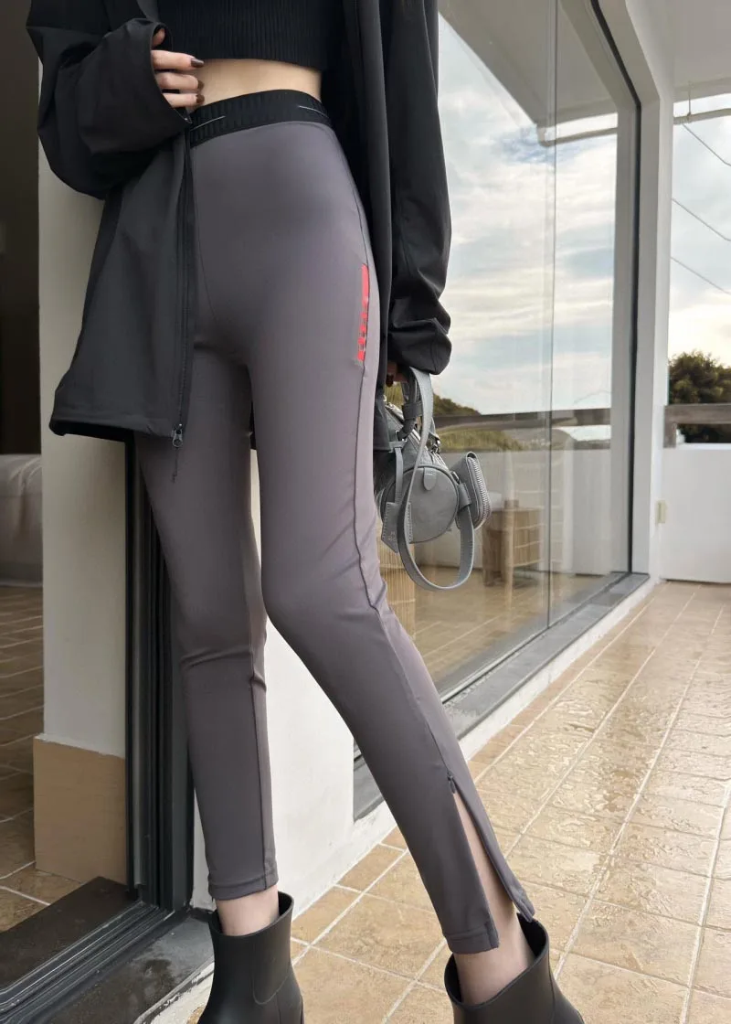 

2024 Autumn New Women's Pants Fashionable, Exquisite, Minimally Slim, High Waist, Elastic Fitness Pants, Leg Tights, Yoga Pants