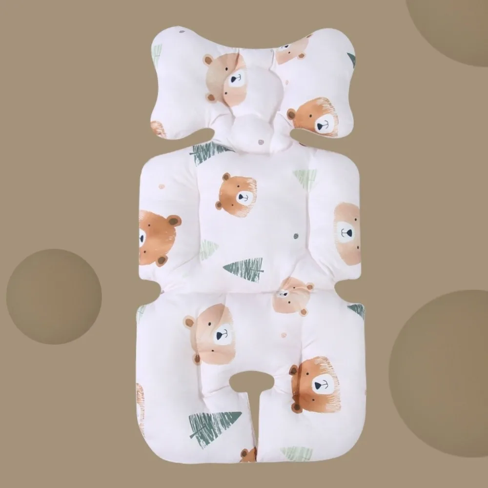 New Cotton Stroller Seat Cushion Soft Breathable High Chair Liner Pad Warm Protective Stroller Accessories Daily Use