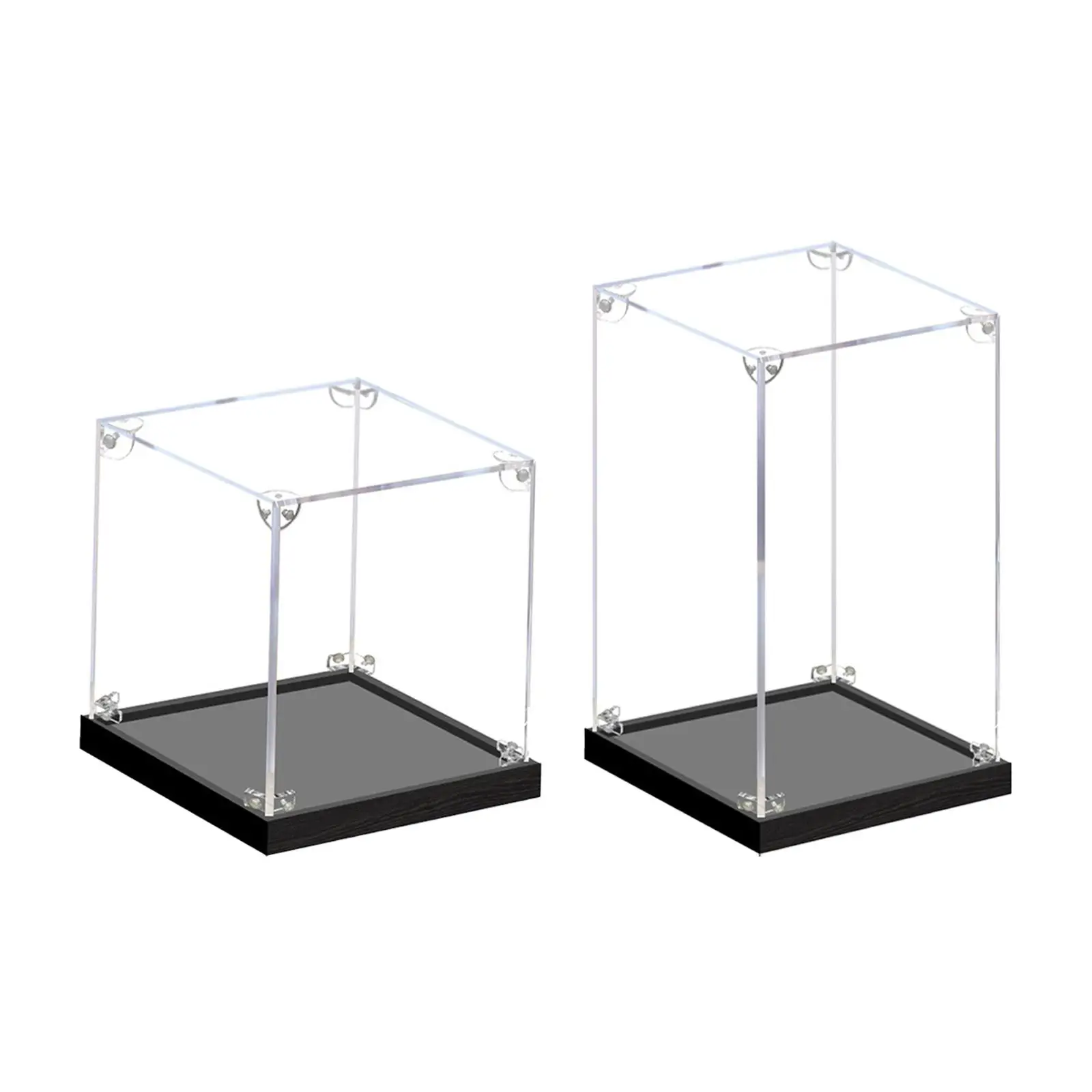 Collectible Display Case for Toys And Dolls Acrylic Showcase for Countertop