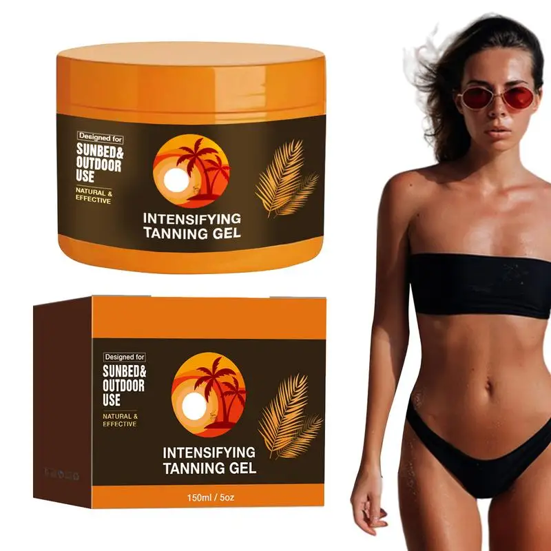 150ml Body Tanning Cream Waterproof Tanning Accelerator Cream Tanning Cream body lotion Summer Skin Self Tanning Cream