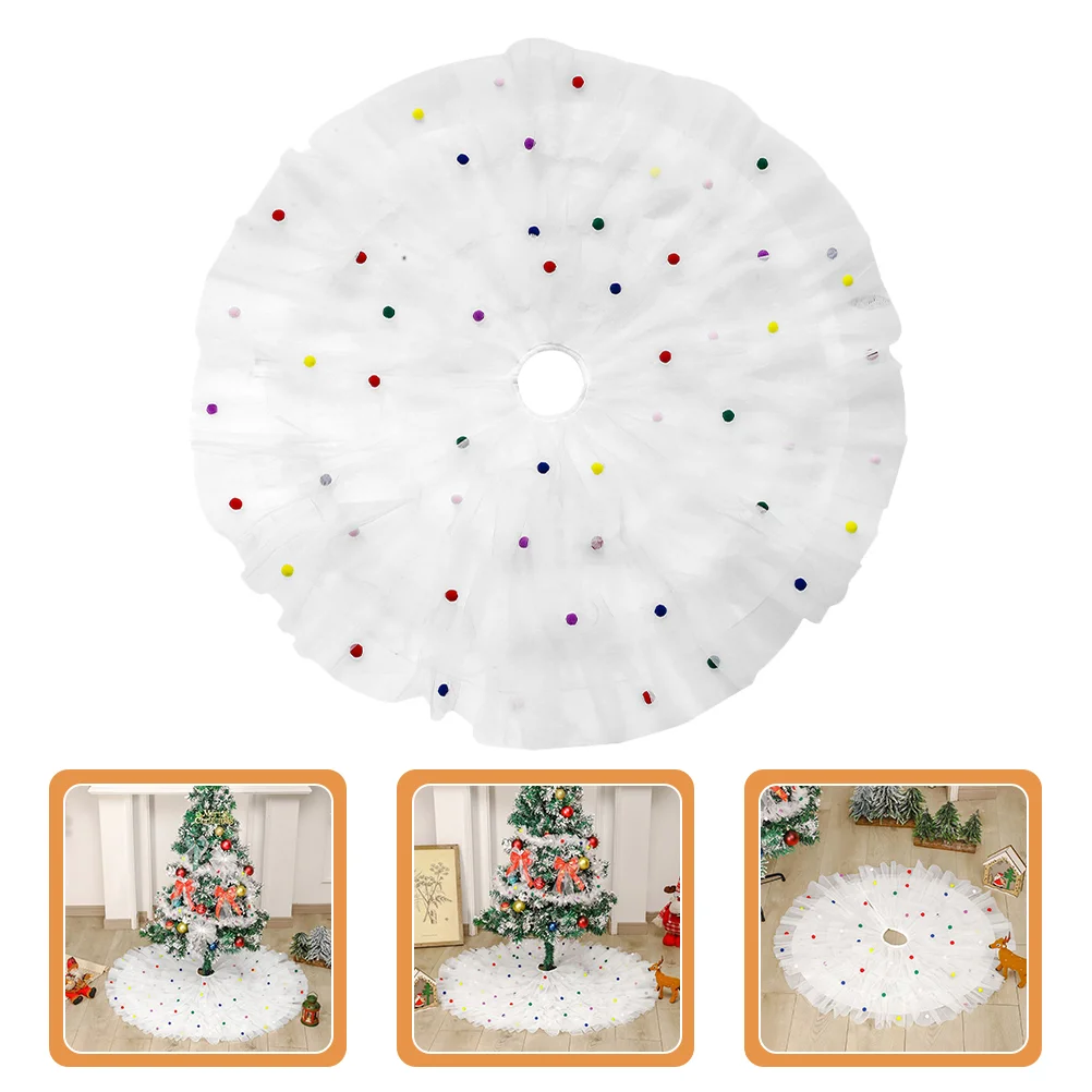 Christmas Tree Skirt Outdoor Rugs Protector Base Cover Home Decor Decoration Mat Mini Xmas Dinning Table