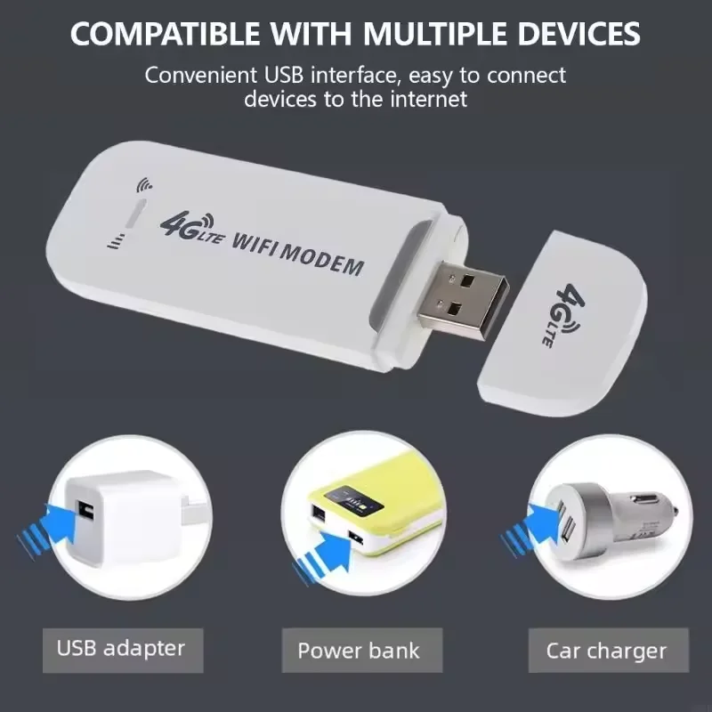 

4G LTE Wireless USB Dongle Mobile Broadband 150Mbps Modem Stick 4G Sim Card Pocket Hotspot Wireless WIFI Router for Home Office