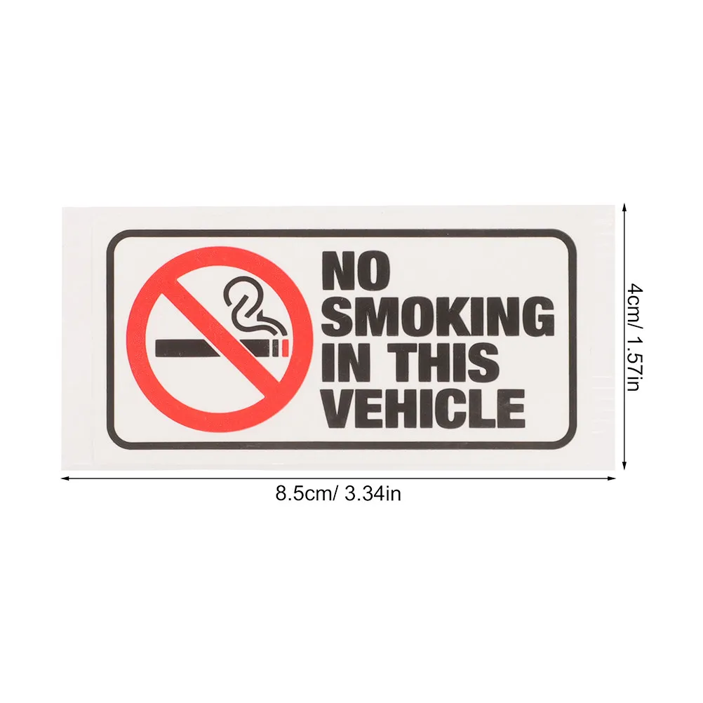 No Smoking Warning Stickers 15Pcs Waterproof Self Adhesive Vinyl Decals for Offices Schools Hospitals Cars