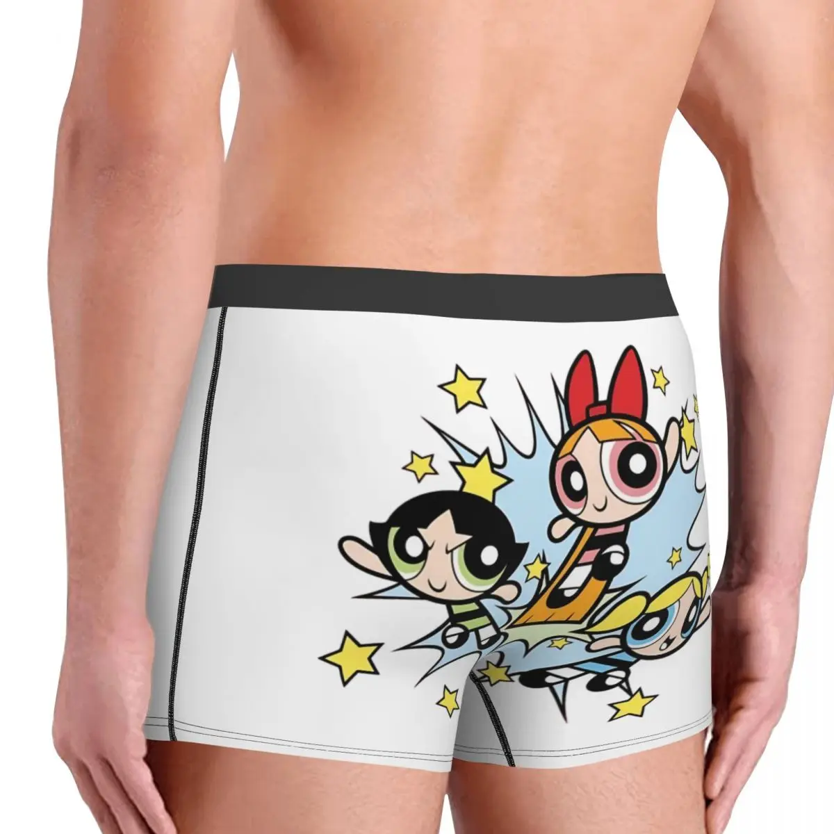 بارد الرسوم المتحركة الرسوم المتحركة Powerpuff الفتيات الملاكمين السراويل السروال الرجال تمتد ملخصات الملابس الداخلية