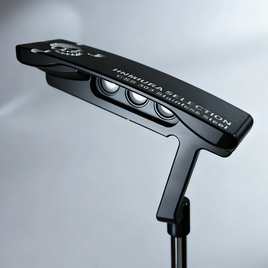 Free Skull Headcover with Purchase! Full-Size Golf Putter | Black GSS303 Club Head | R-Flex Stainless Steel Shaft | White Skull