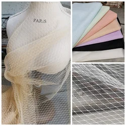 1meter price mesh soft diamond lattice mesh fabric multi-color lightweight leggings for women's mesh