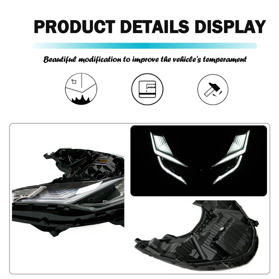 ホンダPCX125/150/160 ヘッドライトアセンブリ 2021-2024 LED 12V