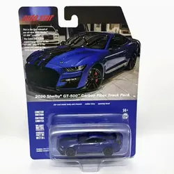 Diecast Alloy 1:64 Scale 2020 Shelby GT-500 Carbon Fiber Track Pack Car Model Adult Classic Collection Display Gift Boy Toy