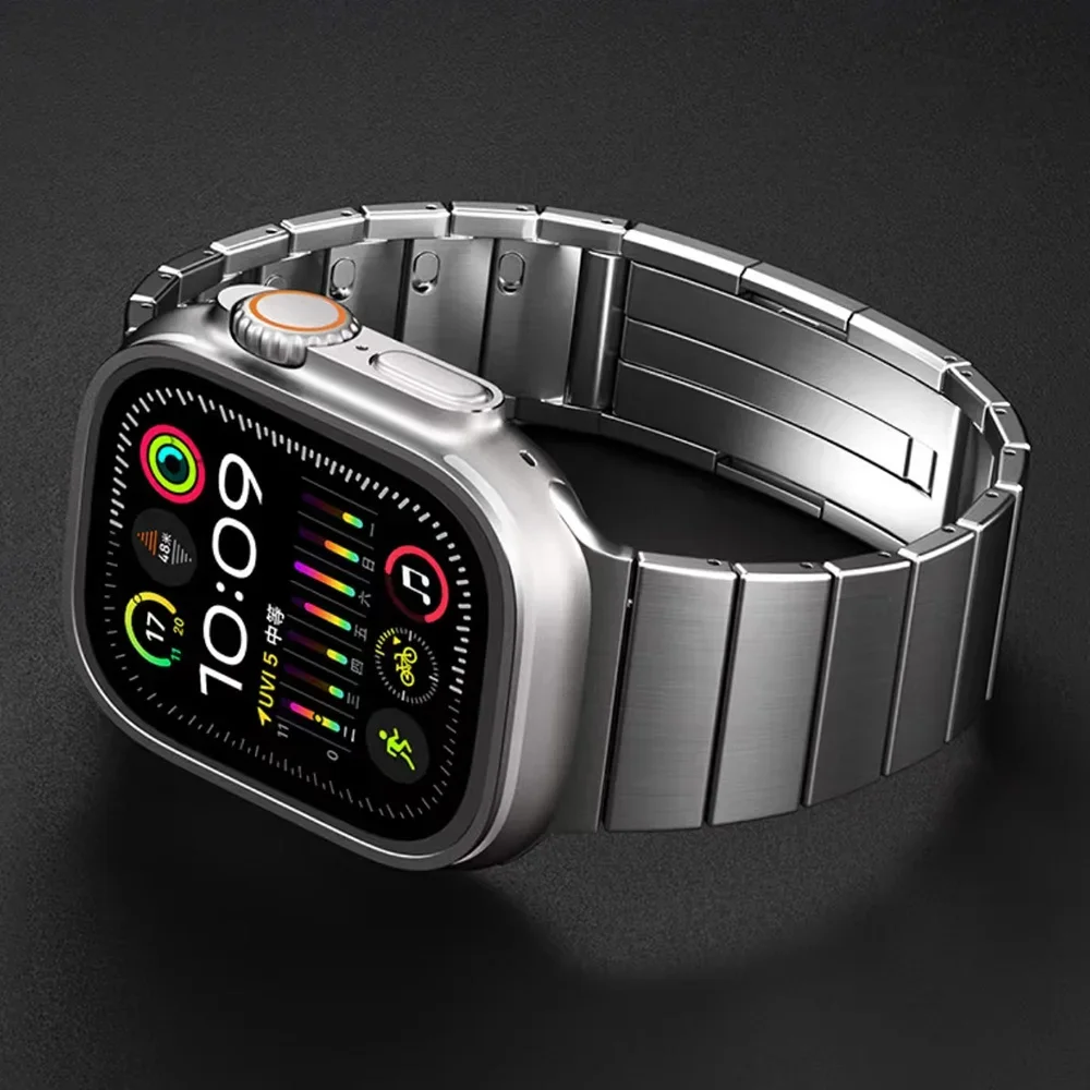 Edelstahlband für Apple Watch Serie 10 46 mm 42 mm Metallarmband iWatch 9 8 7 6 5 Ultra2 49 mm 45 mm 44 mm 38 40 41 mm