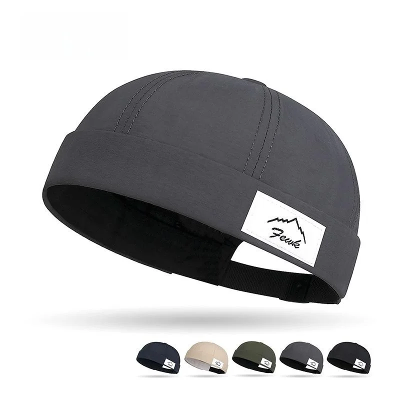 

Легкая быстросохнущая летняя/весенняя шапка в китайском стиле с круглой тульей без козырька, милая и стильная, из полиэфирного волокна, унисекс